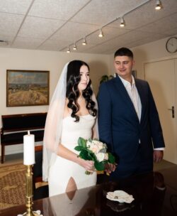 Brautstyling in Dänemark für Hochzeit