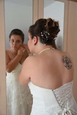 Einfach heiraten in Dänemark Brautstyling