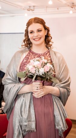 Einfach heiraten in Dänemark Brautstyling