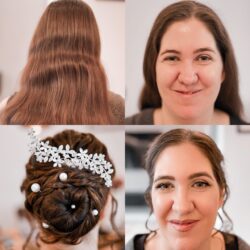 Einfach heiraten in Dänemark Brautfrisur