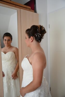 Einfach heiraten in Dänemark Brautstyling